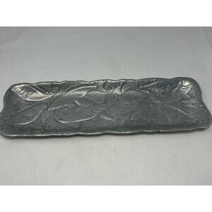 Arthur Court Silver Aluminum‎ Fish Tray Platter 19”x 6” 1985 Wonder of the Water